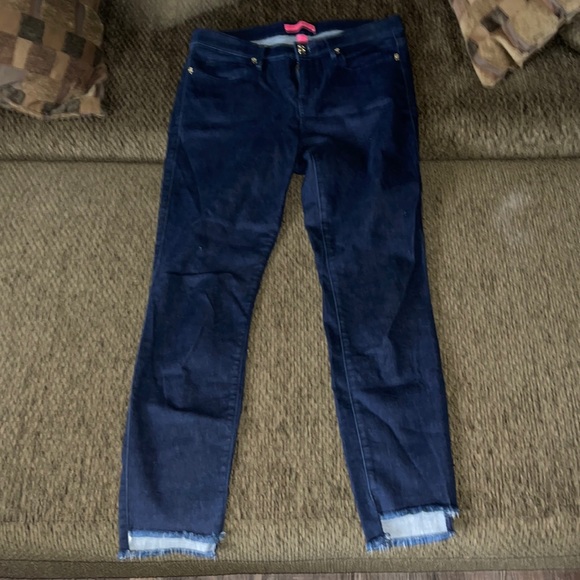 💙BNWOT LILLY PULITZER DARK WASH JEANS💙 - Picture 1 of 7